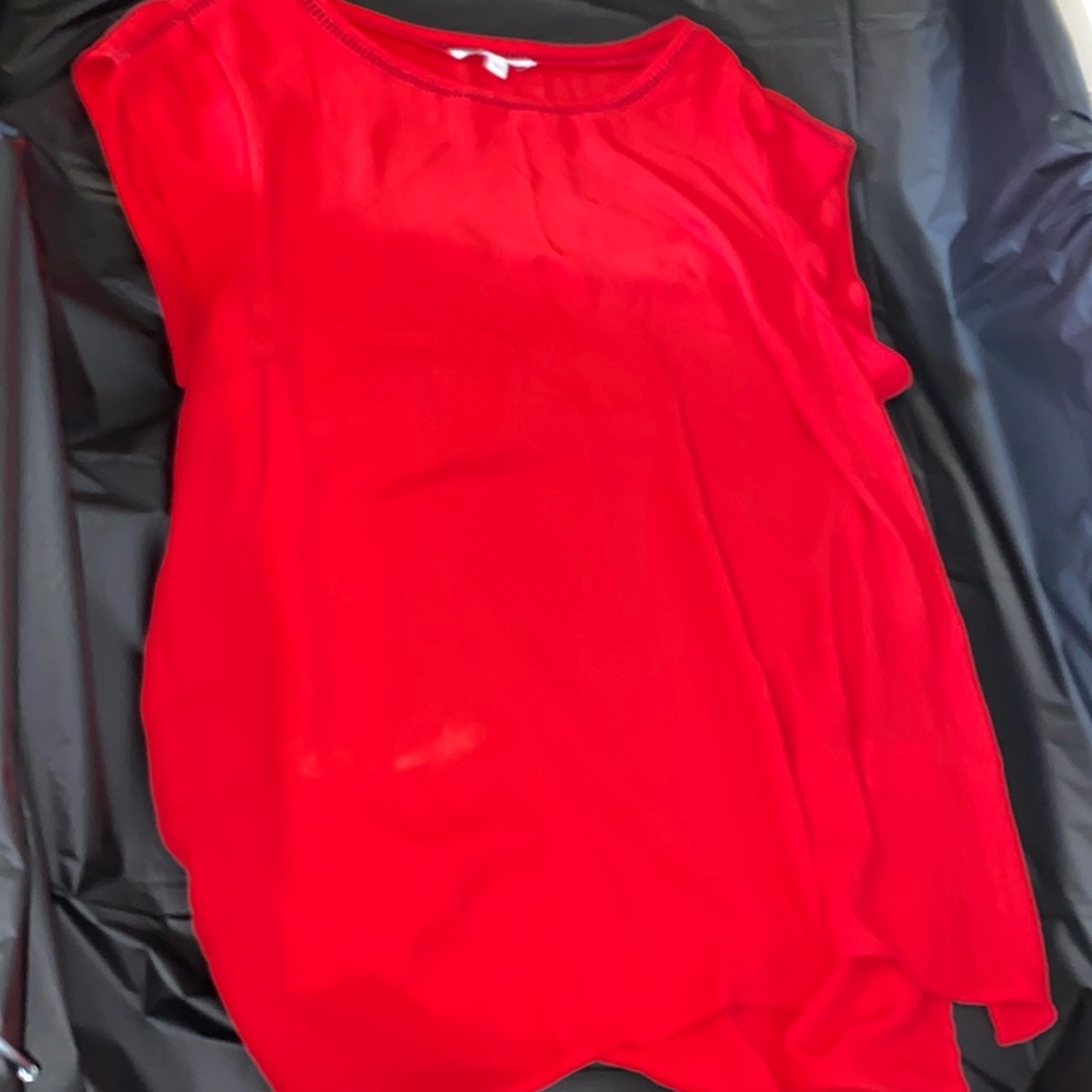 Red blouse